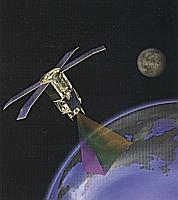 An image of the SeaStar satellite with SeaWiFS instrument.